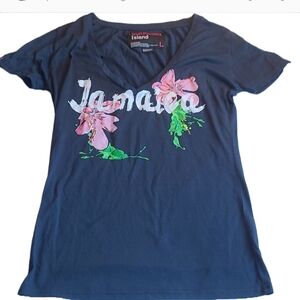 SunKissed Island Jamaica Short Sleeve T-shirt| Women's Large